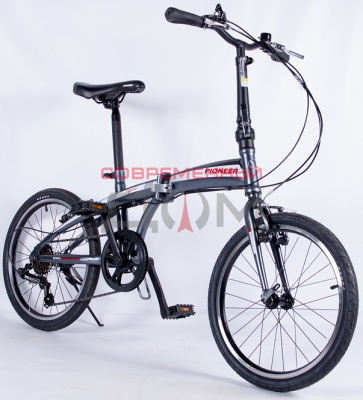 Велосипед Pioneer Figaro 13" grey/white/red /